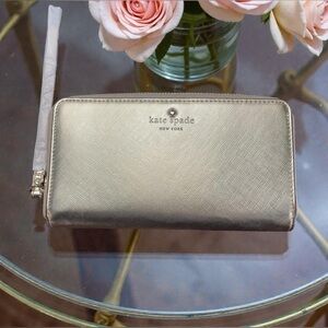 NWOT Kate Spade Gold Women's Wallet